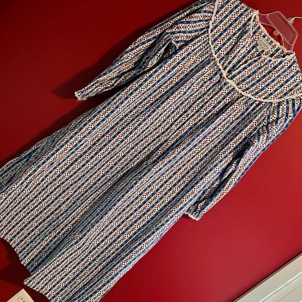 Lanz of Salzburg Long Flannel Nightgown Sz S